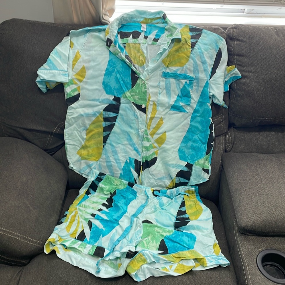 Target brand stars above pajama set